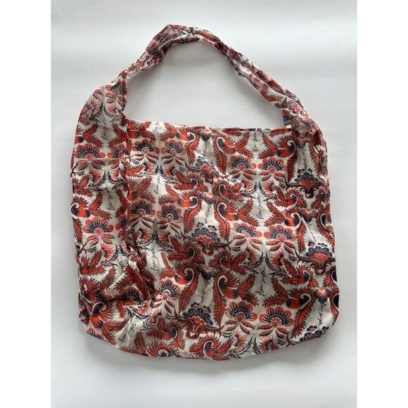 Free People Shoulder Tote Shopping Bag Floral Print Gauzy Boho Festival - Picture 1 of 4